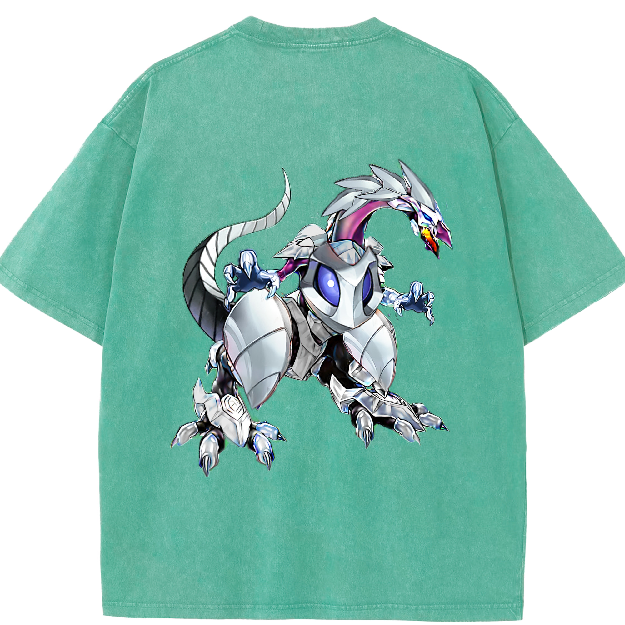 （画像用） 遊☆戯☆王 Yu-Gi-Oh! 綿100% ヴィンテージ風 半袖Tシャツ（背面プリント）